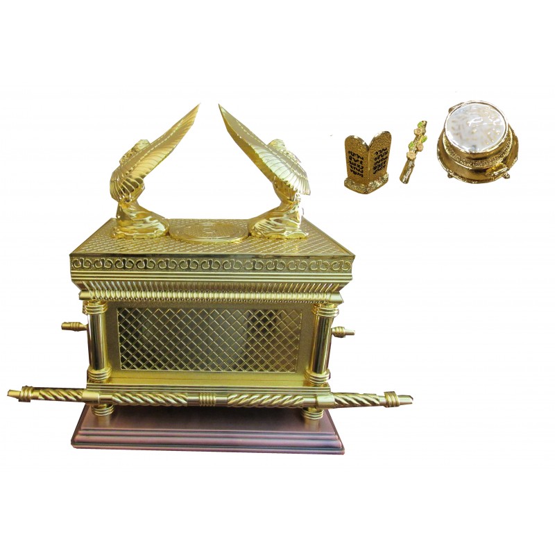 2 X 1.50 X 1.10 HLG007 The Ark of the Covenant Gold Plated Table Top Mini Zuluf 